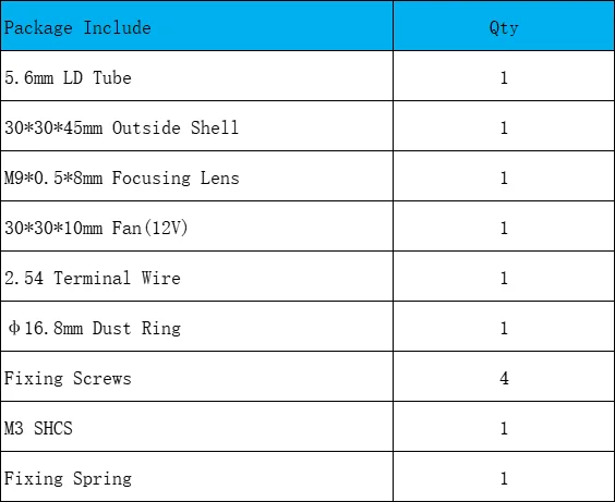 Корпус радиатора для лазерного диода диаметром 5 6 мм чехол 405nm-445nm-520nm-638nm-658nm LDs со