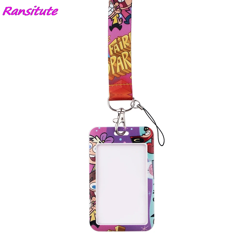 Ransitute R1691 рисунок из мультфильма Креативное ремешок держатель для карт студентов