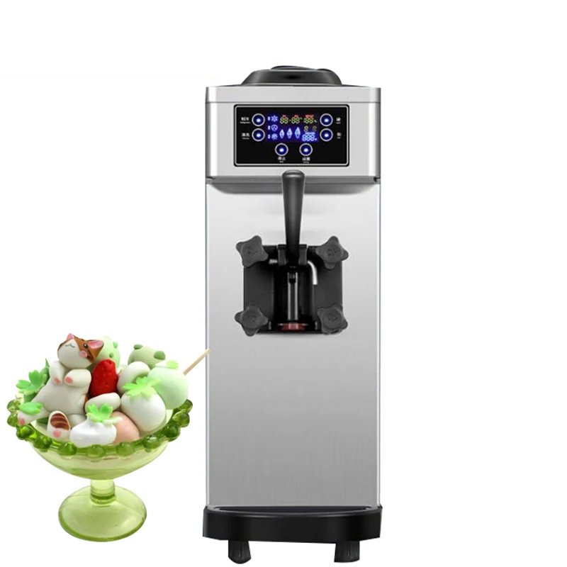 

Commercial Ice Cream Maker Desktop Stainless Steel Ice Cream Vending Machine Single Head Ice Cream Machine