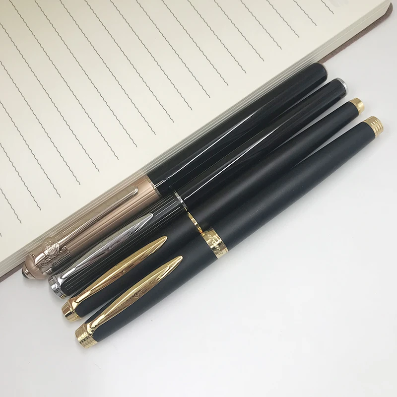 Авторучки с тонким пером золотистые/Серебристые/черные/красные/синие/зеленые