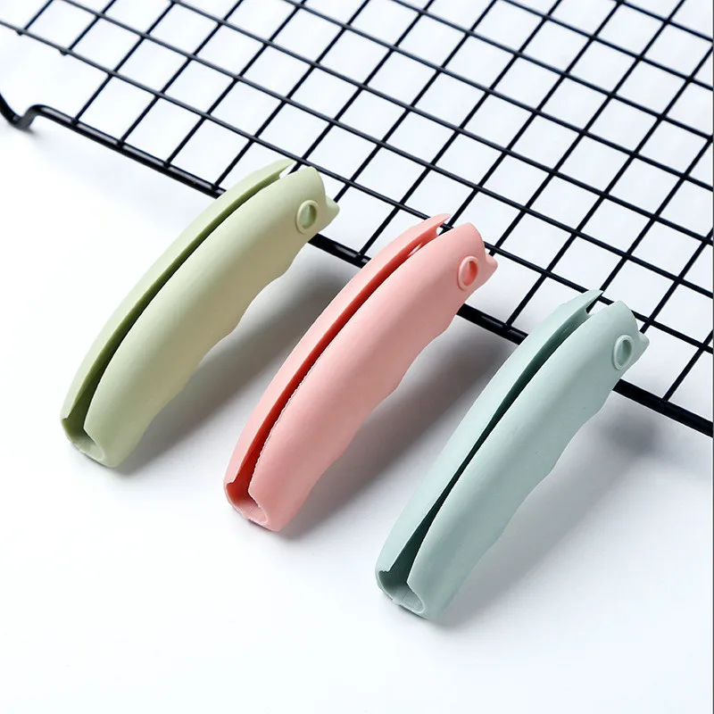 Силиконовый антиручный экономичный диспенсер для еды пластиковый пакет с ручкой