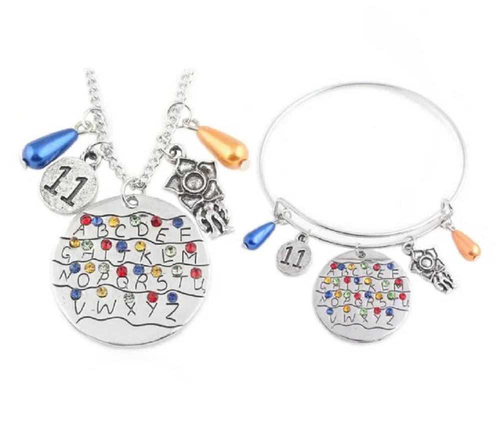 Аниме очень странные дела браслет фигурка игрушки одиннадцать девушка