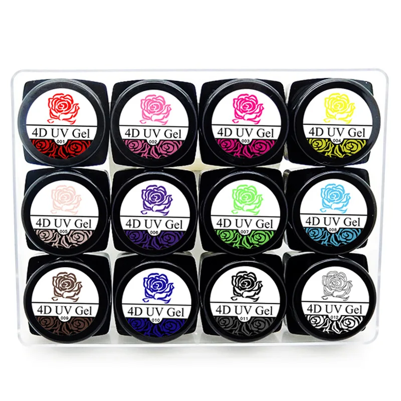 12 Цвет Скульптура Гель лак для ногтей 4D резные Пластилин 3D УФ гель Лаки