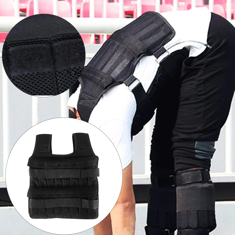 

15kg 35kg Adjustable Weighted Vest Ultra Thin Breathable Workout Exercise Carrier Vest for Training Fitness Weight-bearing