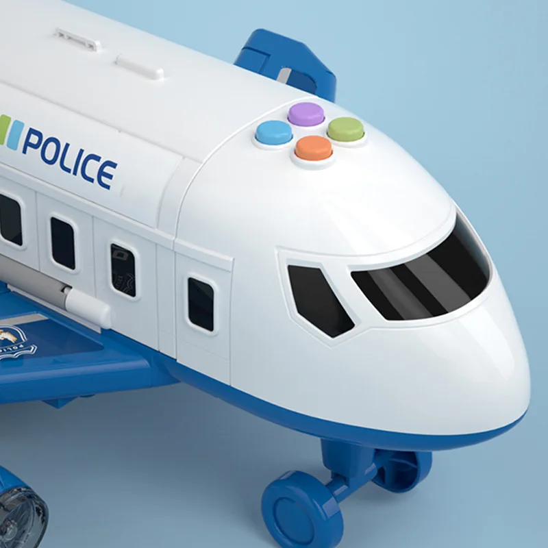 

IKAUOIE Multifunctional Children'S Inertial Plane Car Model Set Detachable Plane Toy Fall-Resistant Children'S Plane Model Toy