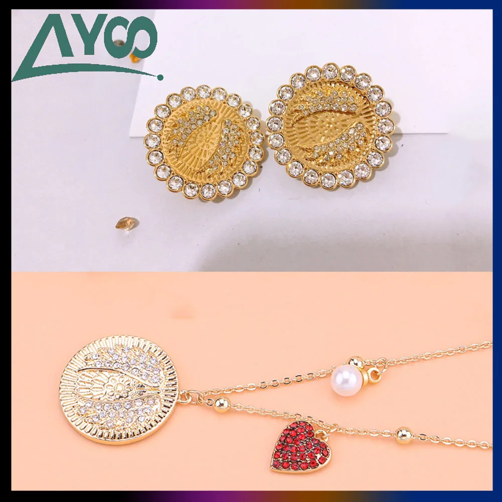 

AYOO SWA High Quality 1:1, Goddess Of Luck Wing Necklace Angel Wing Decoration Crystal Female Clavicle Necklace Fashion Jewelry