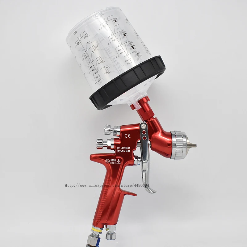 GFG тяжести пушка брызга лиссон 1 3 мм 600CC чашки Профессиональный автомобильные