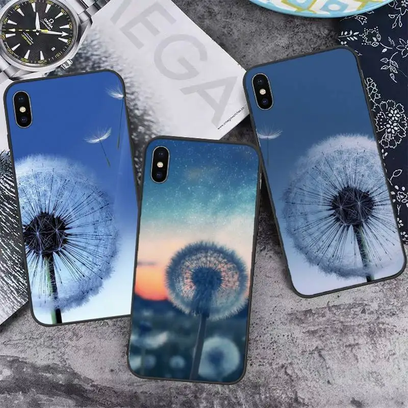 

Dandelion pattern flower Phone Case For iphone 12 11 13 7 8 6 s plus x xs xr pro max mini shell