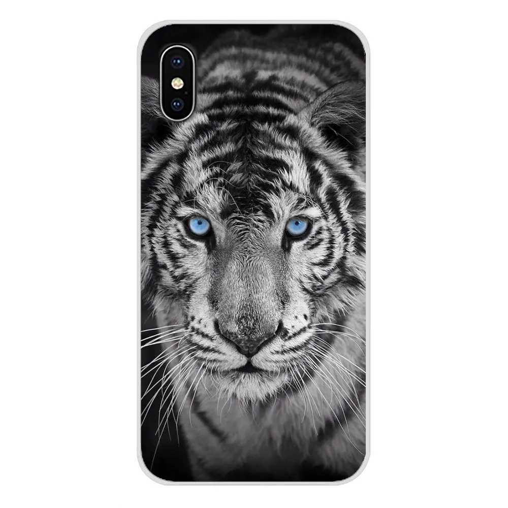 Аксессуары чехлы для телефонов Чехлы с леопардовым принтом Тигра Apple iPhone X XR XS 11Pro