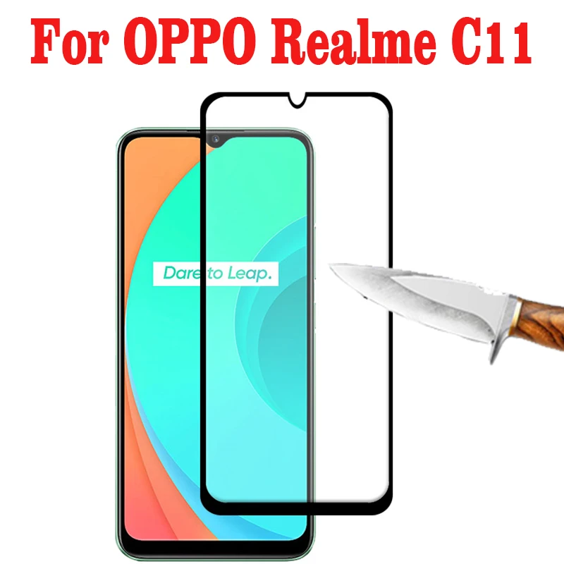 3D закаленное стекло для OPPO Realme C11 полное покрытие 9H защитная пленка Защита экрана