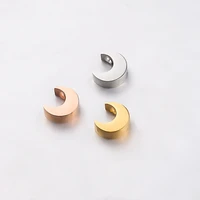 5pcs stainless steel necklace bracelet fashion accessories moon star charms space beads components for diy jewelry making bulk
