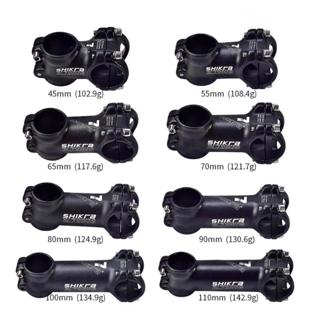 Bicycle Stem Mountain Road Bike Stem Ultralight Stem 31.8mm Handlebar Stem 7 Degree 35  45 55  110mm Aluminum Alloy  Stem