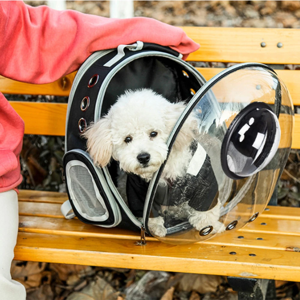 

Outdoor Travel Cat Bag Transparent Space Backpack Extensible Breathable Pet Carrier Bag Portable Pet Backpack for Small Dogs
