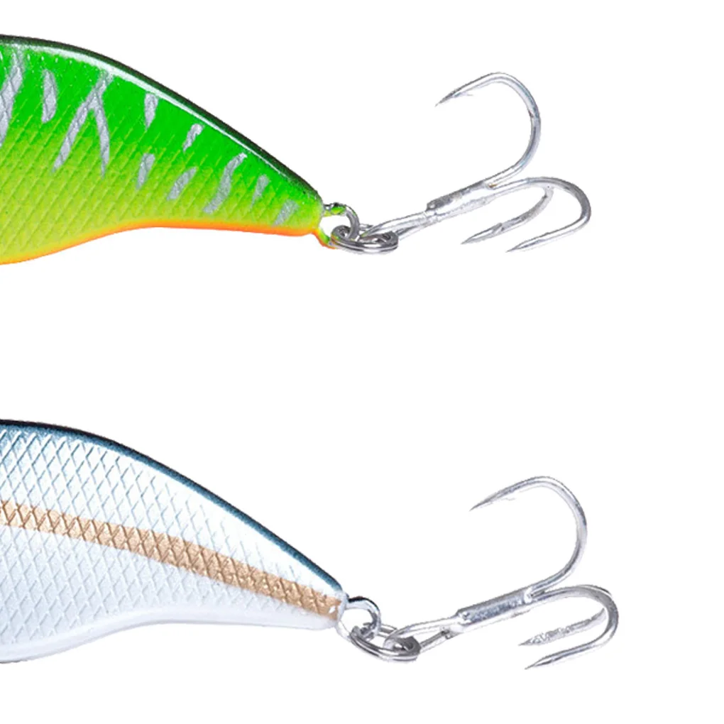 

2pcs 3D Eye Wobbler Fishing Bead Lure 5cm Simulation Lures Treble Hook Artificial Bait Freshwater Saltwater Crankbait