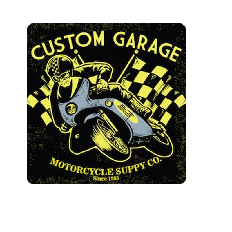 

Наклейка для автомобиля garage retro-moto rcycle-race york