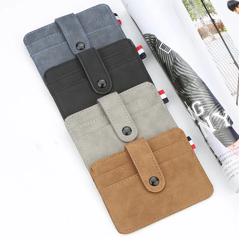 Супер тонкие кошельки Baellerry для карт брендовые Дизайнерские мужские держатели