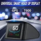 T600 Универсальный Автомобильный спидометр проектор HUD 2,2 дюймов Автомобильный дисплей на лобовом стекле OBD GPS обмин датчик Автомобильный проектор HUD OBD Спидометр с ЖК-дисплеем