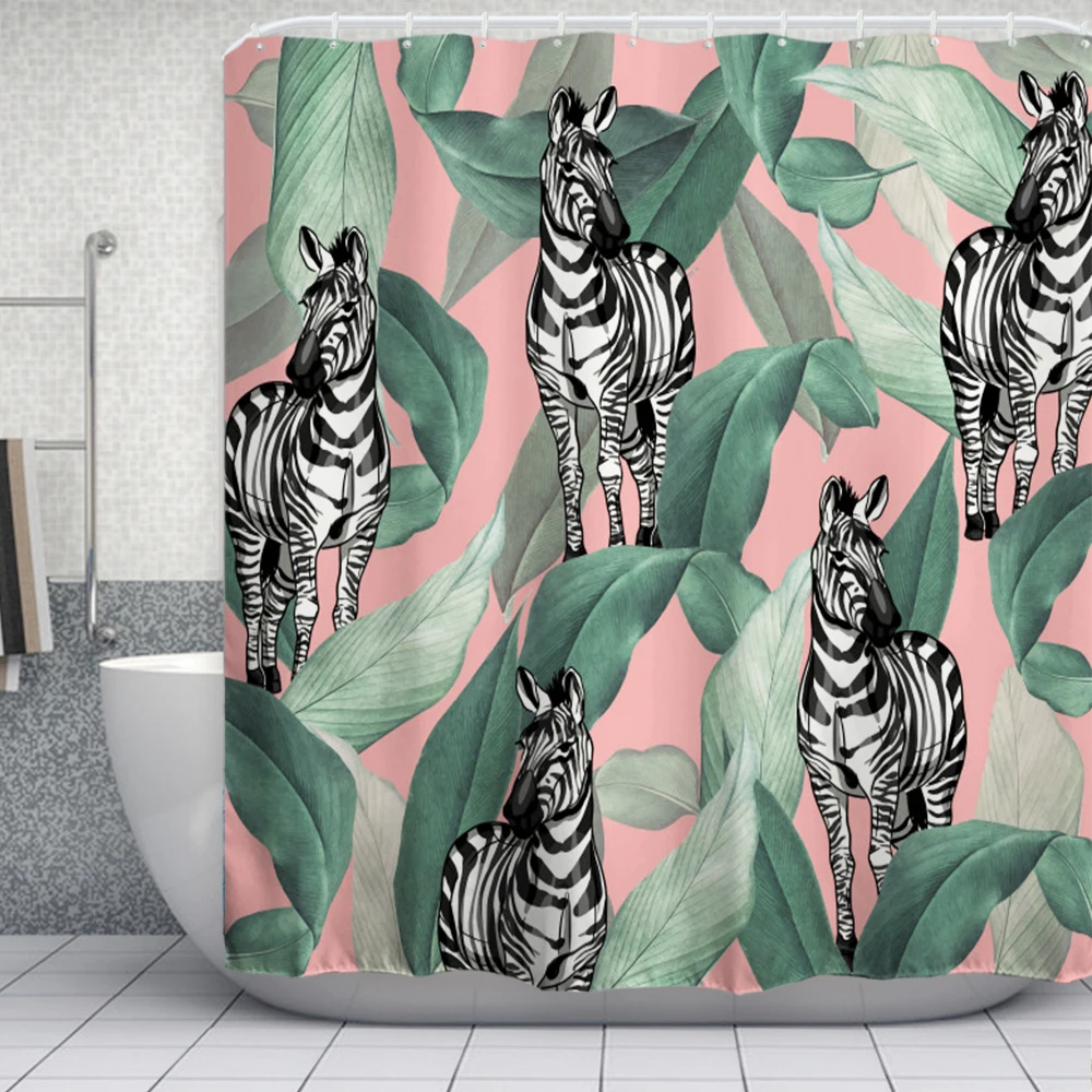 PROCIDA душевая занавеска в комплекте с животными декор для ванной комнаты крючки