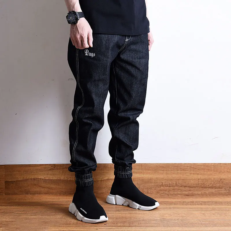 Japanese Style Fashion Men Jeans High Quality Vintage Designer Harem Cargo Pants Loose Fit Streetwear Hip Hop Joggers | Мужская одежда