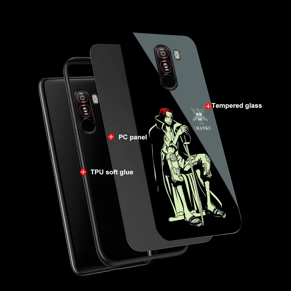 ciciber For Xiaomi MI 9 8 6X A2 MIX 2 2S PocoPhone F1 Phone Cases Redmi Note 7 6 5 Pro Plus Luminous Glass One Piece Cover |