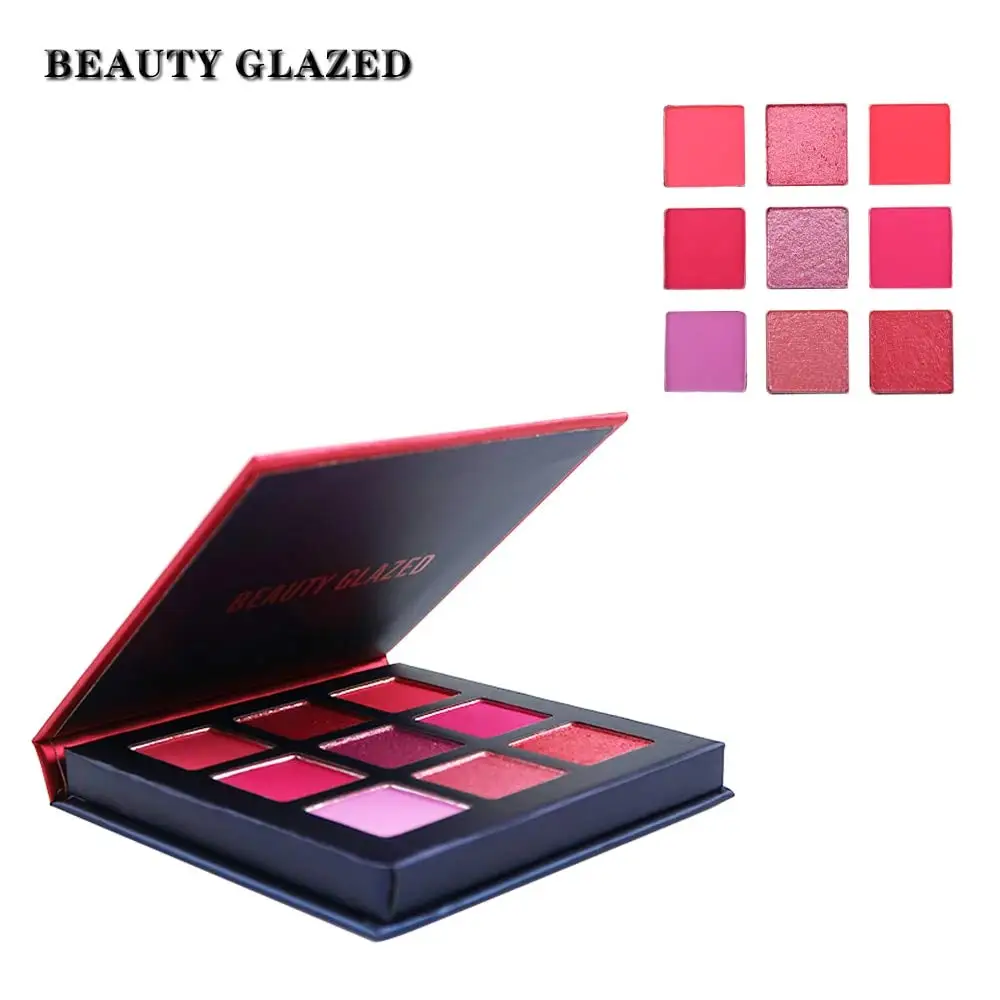Красота глазурованная 9 Цвета матовые мерцающие тени ультра пигментный макияж