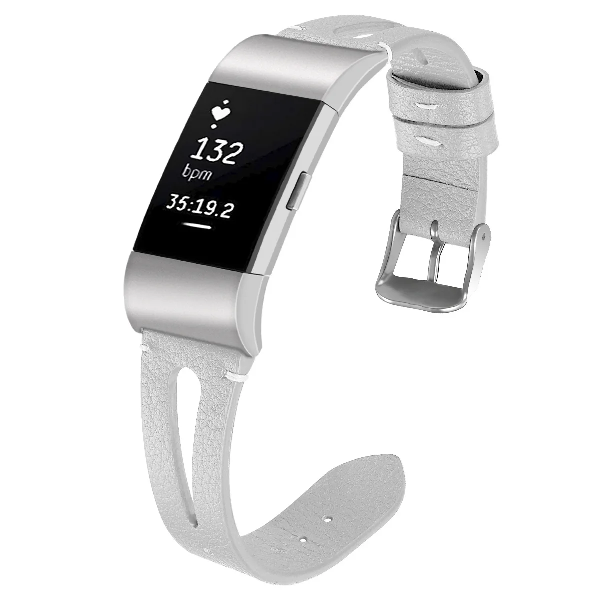 Высококачественный кожаный ремешок для часов браслет умных Fitbit Charge 2 сменный