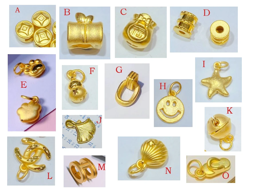 HX 24K кулон из чистого золота настоящий AU 999 солидный Золотой шарм красивое