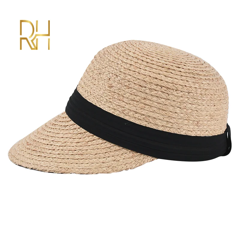 RH солнцезащитный козырек для женщин с широкими полями пляжные кепки шифоновой