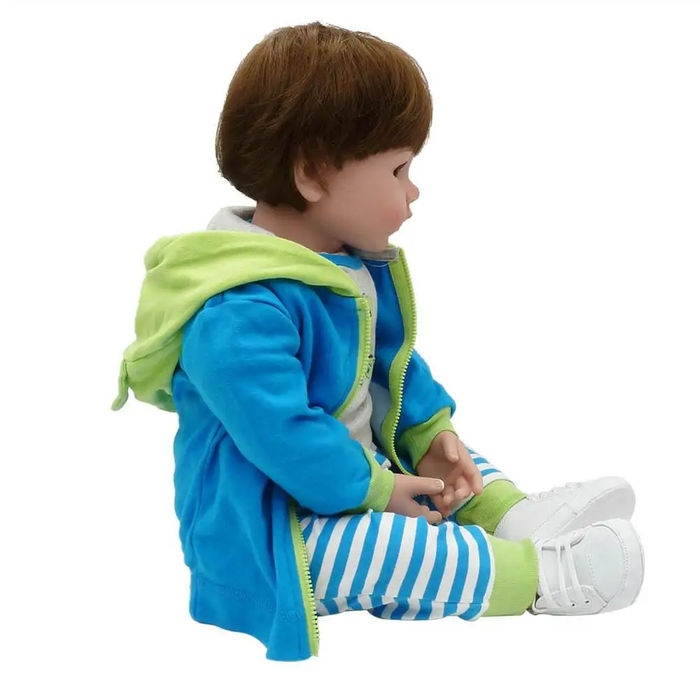 

24 Inch Simulation Doll Set Beautiful Full Simulation Silicone Baby Girl Rebirth Doll Children Gift Shipping From The United Sta