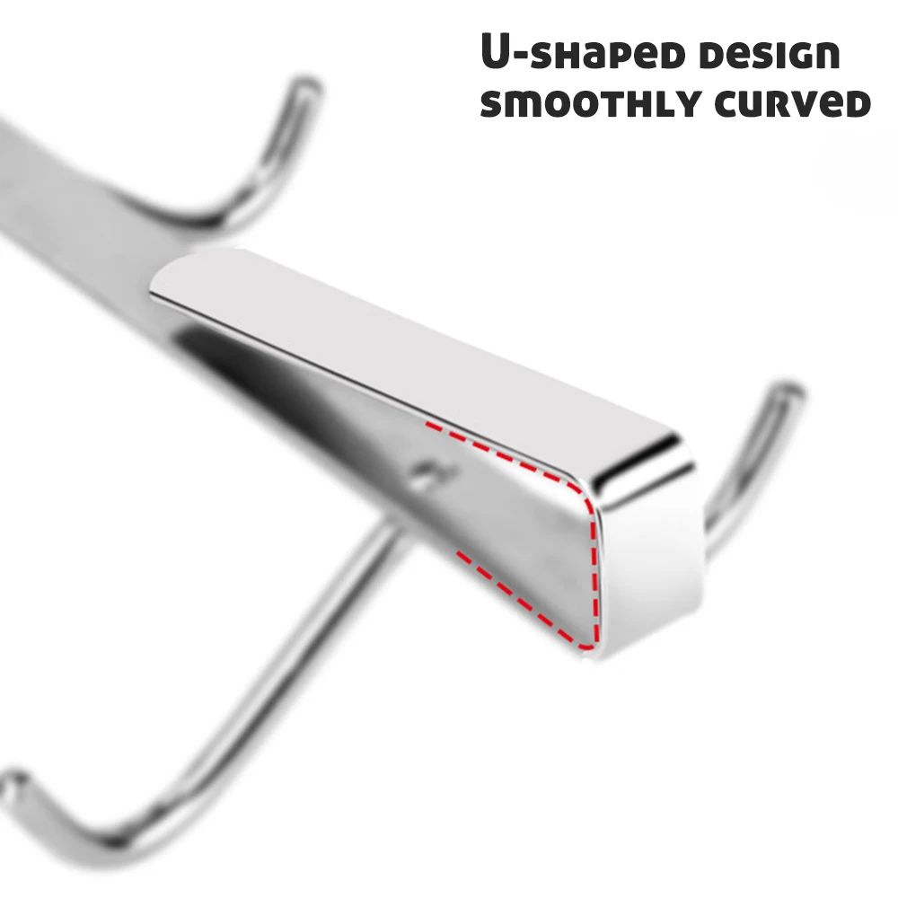 

4 Hooks Coffee Mug Holder Rack Cupboard Hanging Hook Kitchen Storage Shelf Organizer Closet Clothes Shelf Wardrobe Hanger