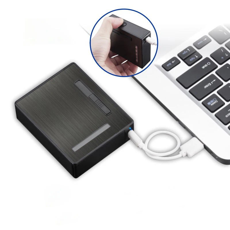 Чехол для сигарет и зажигалка высшего качества 20 шт. автоматическое выкачивание