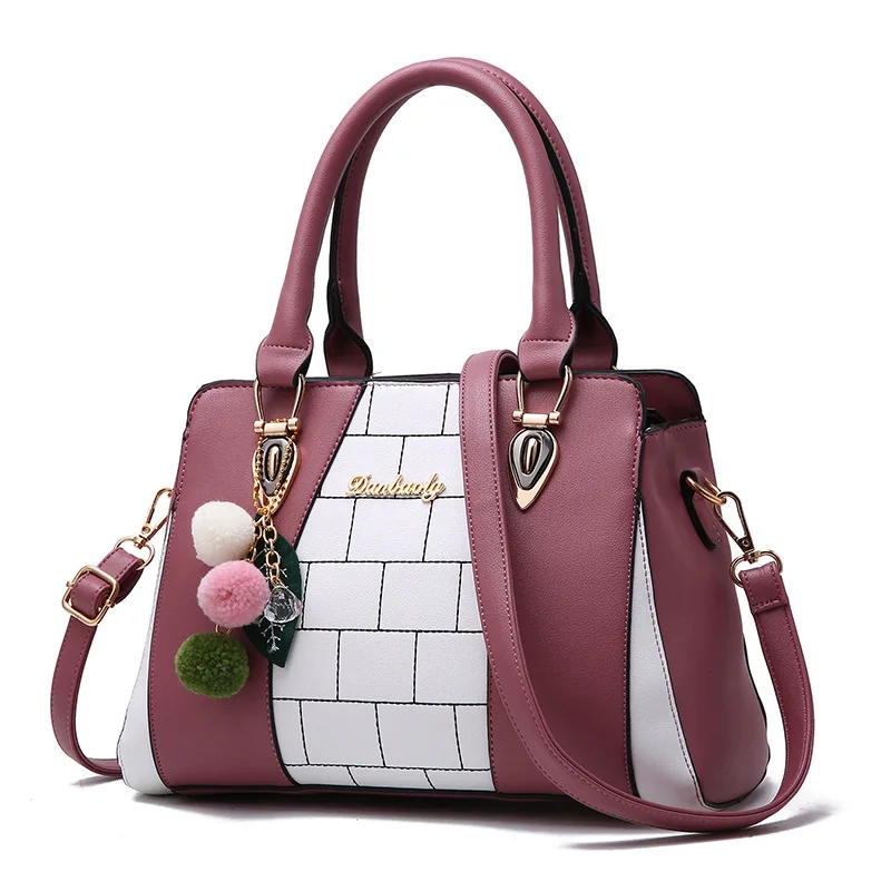 

Autumn and Winter Wild Temperament New Fashion Hit Color Ladies Shoulder Bag Large Capacity Simple Messenger Handbag Women