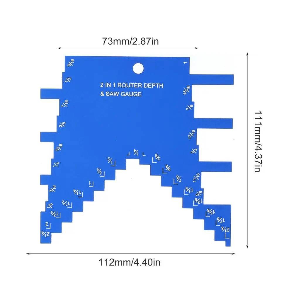 

Aluminum Alloy Engraving Machine Circular Saw Gauge High precision Woodworking 2 in 1 Measuring Rulers