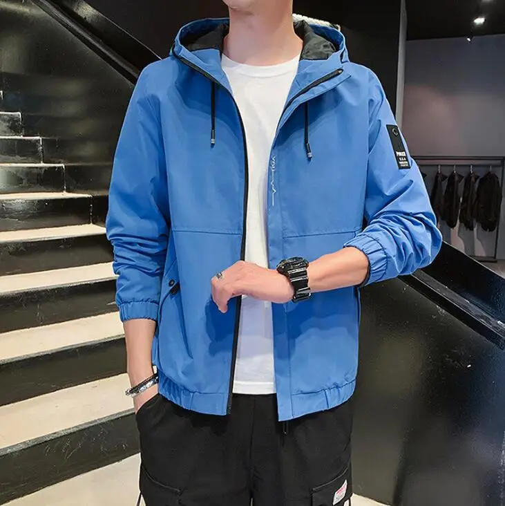 

Новинка 2020, мужская куртка с капюшоном, повседневная мужская куртка на весну и осень, трендовая одежда