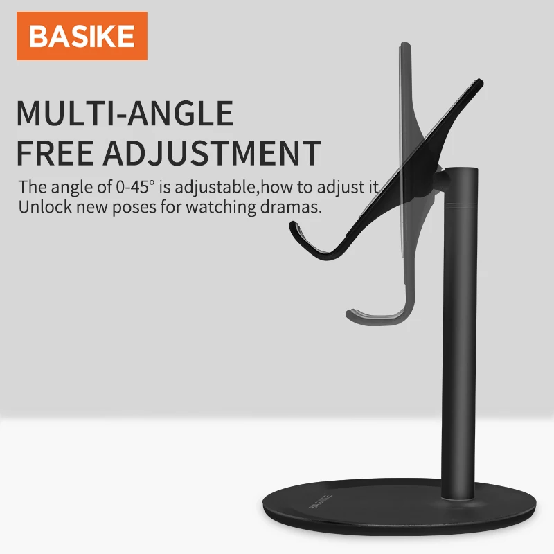 BASIKE Universal Accessories Mobile Phone Holder Stand For iPhone Xiaomi Adjustable Desktop Table Tablet Smartphone Holder
