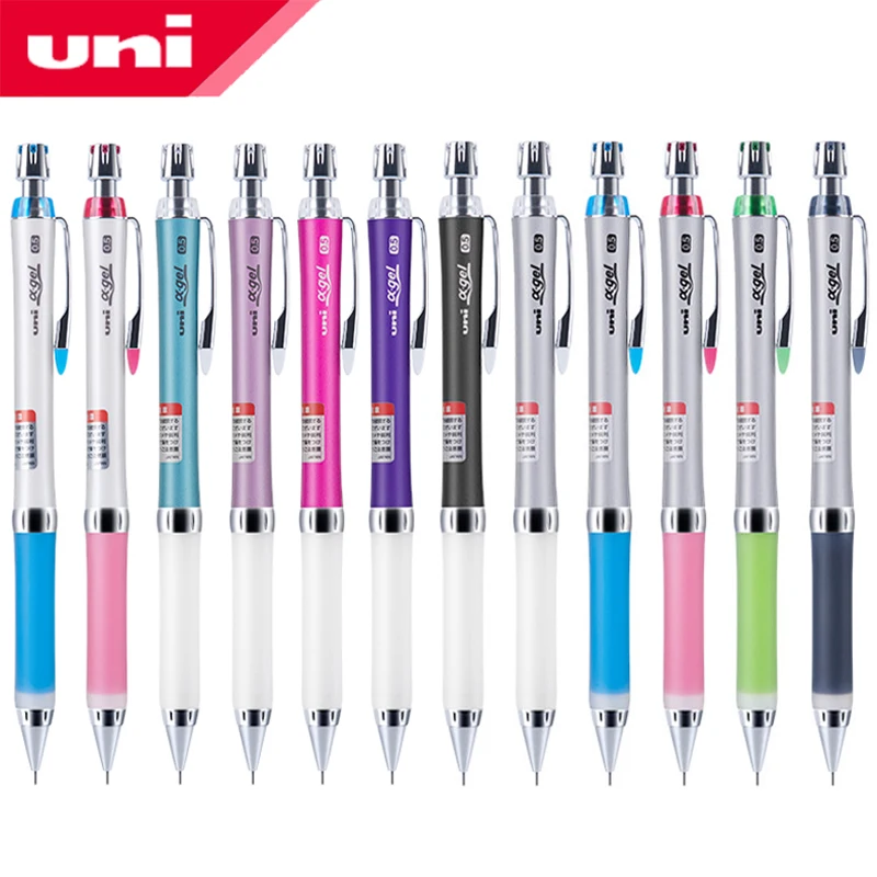 

1Pcs UNI automatic pencil M5-807GG is not easy to break lead mechanical drawing painting activity pencil 0.5mm comes with eraser