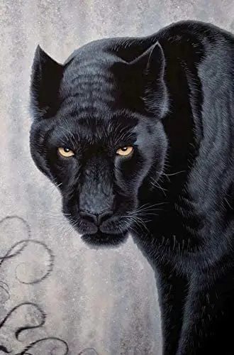 

Cat Big Cat Panther Metal Sign Retro Man Cave Home Wall Decoration 12X16 inch