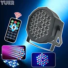 Светодиодный Par Светильник RGB 36x3W диско стирка светильник оборудование 3 7 Каналы DMX 512 со светодиодной подсветкой светильник s Dj вечерние этап светильник влияние светильник s