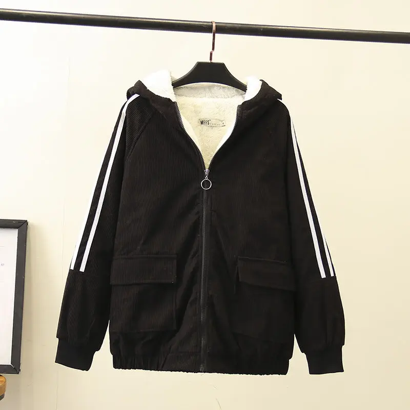 Вельветовые куртки пальто для женщин 2021 повседневное женская зимняя куртка с