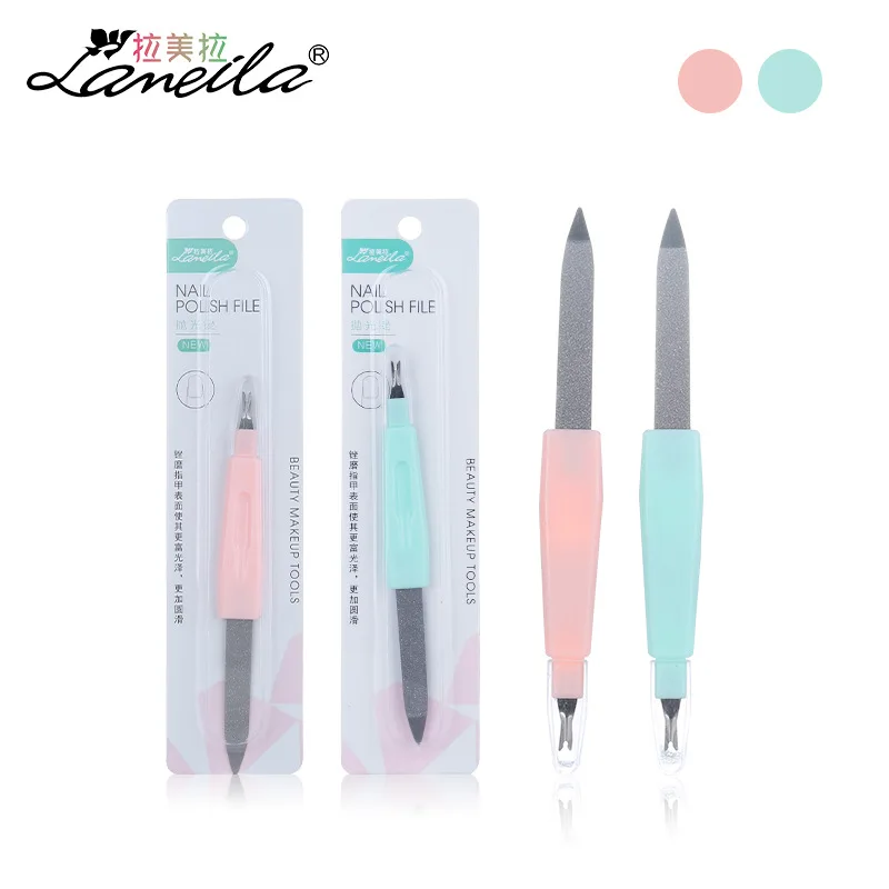 

2 в 1 Профессиональный Многофункциональный файловый салон для ногтей из нержавеющей стали буферный омертвевший полировщик для педикюра и м...