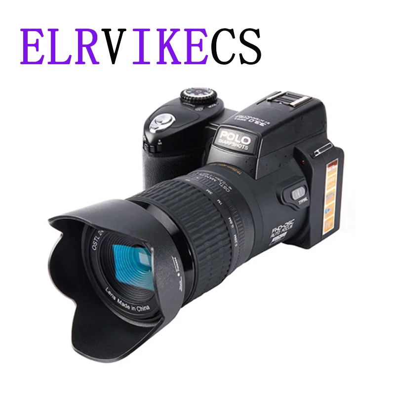 Цифровая камера ELRVIKECS 2021 HD POLO D7100 33 миллиона пикселей автофокус профессиональная