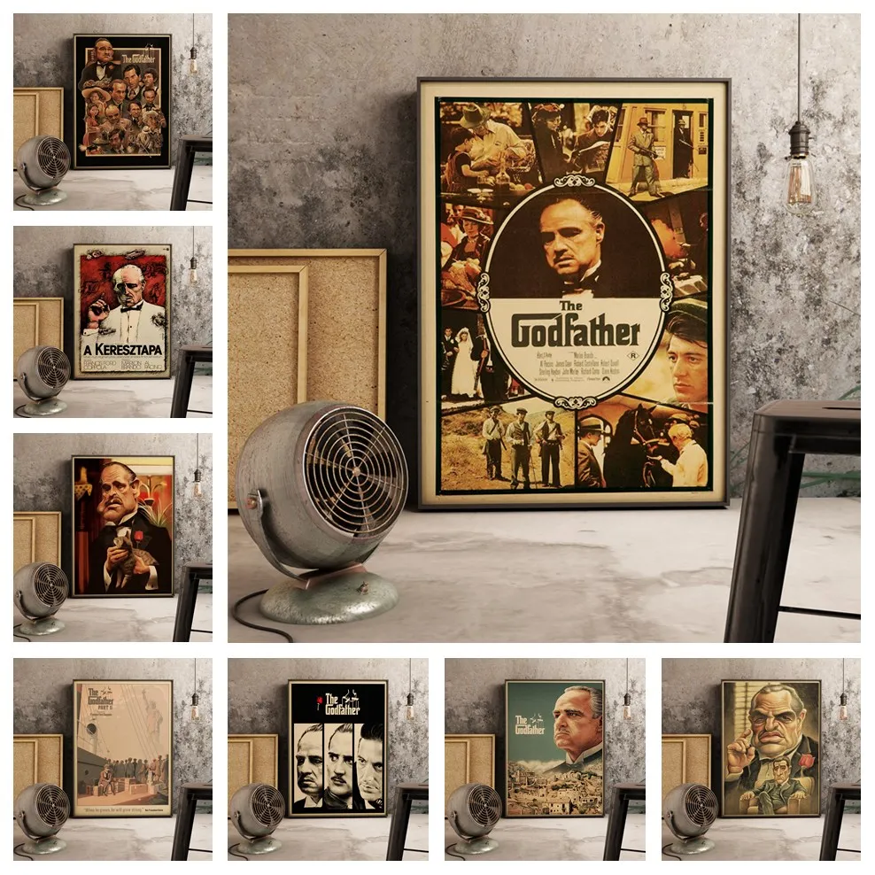 Классические кинофильмы плакаты крестного отца Постер для гостиной домашний