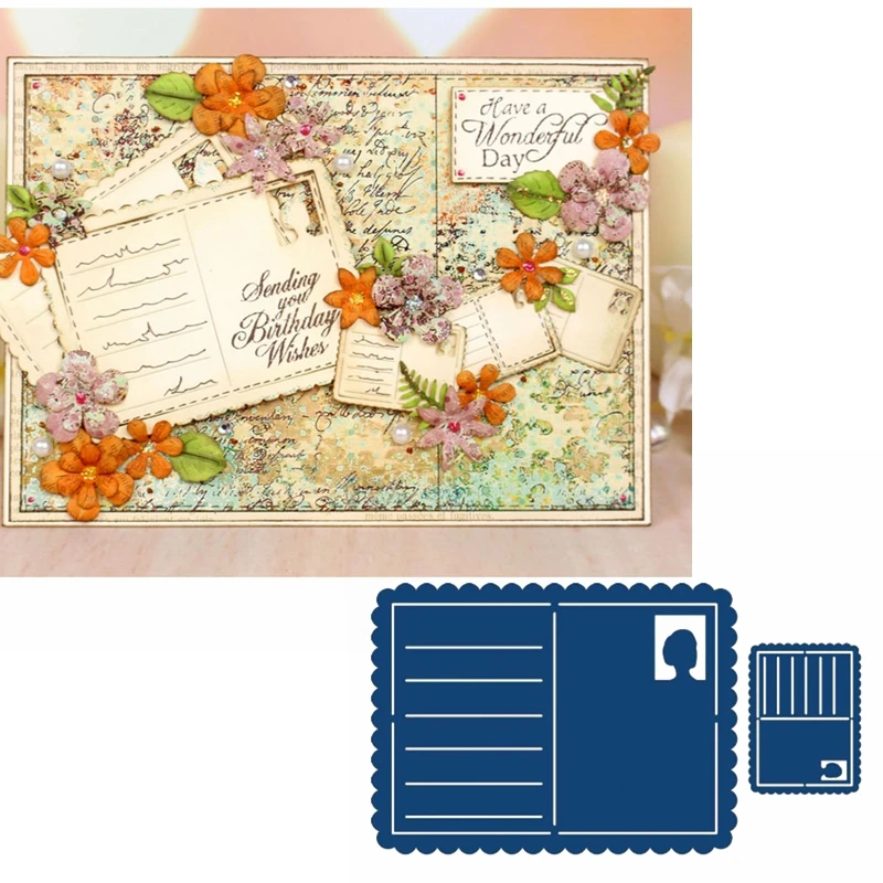 Изящные металлические трафареты для вырезания открыток изящная вырезанная