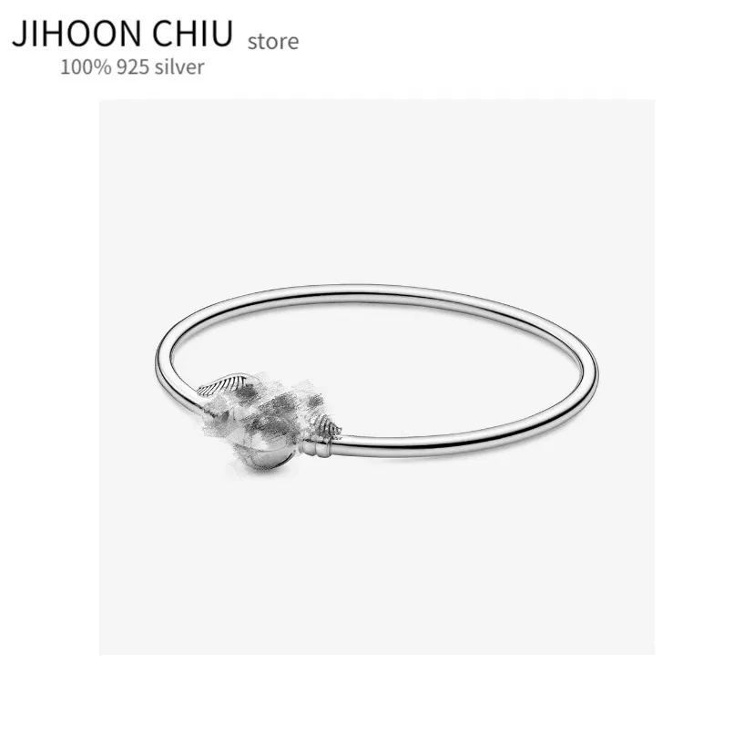 

Original Pando charm chain Snake bracelet 100% 925 sterling silver bracelet for women's fashion classic high quality DIY jewelry