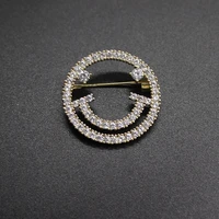 cloud jewelry simple fashion lovely personality crystal korean version smiley face brooch suit shirt womens summer accessories
