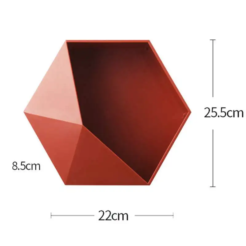 

Nordic Hexagon Hanging Wall Decoration Crafts Decorative For Living Room Shelves Wall Hanging Decor For Home Storage