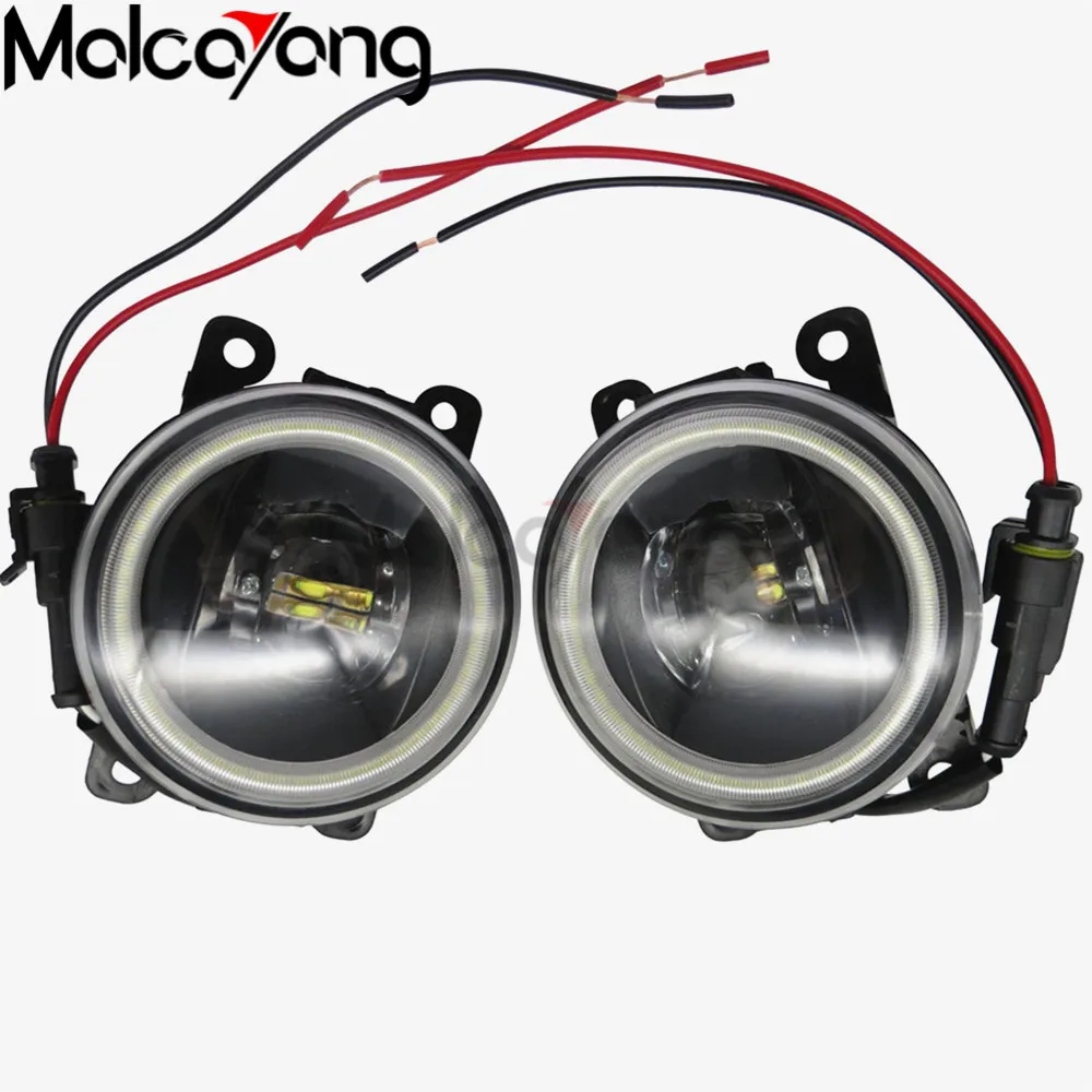 

Car Styling 12V Powerful External 90MM LED Fog Light For Focus MK2/3 Fusion Fiesta MK7 Automobiles H11 Socket Halogen Lamp