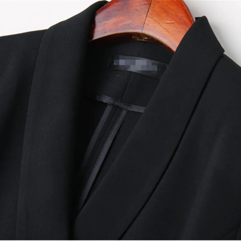 

Fashion women pants suits new spring business formal half sleeve blazer and pants office ladies elegant woek wear