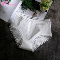 lynmiss hot sale panties high quality women lace underwear pure cotton women briefs for solid low rise womens panties lingerie