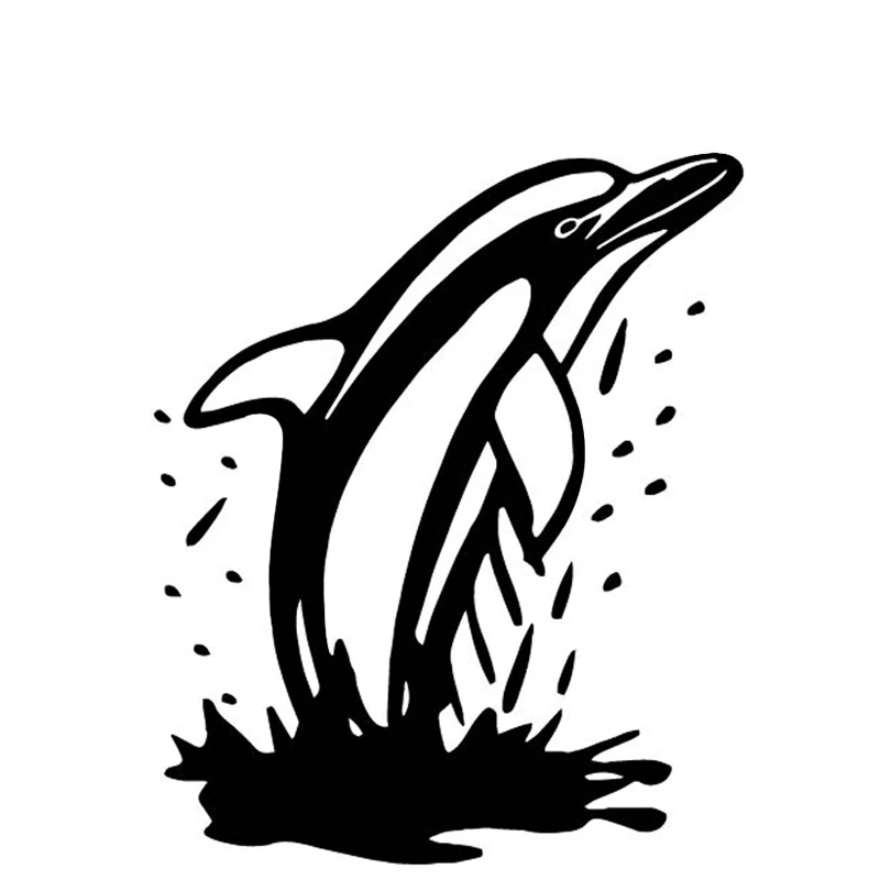 

Декоративные автомобильные наклейки с рисунком дельфинов, выскакивают из воды, автомобильные ПВХ наклейки для багажника, черные/серебряны...